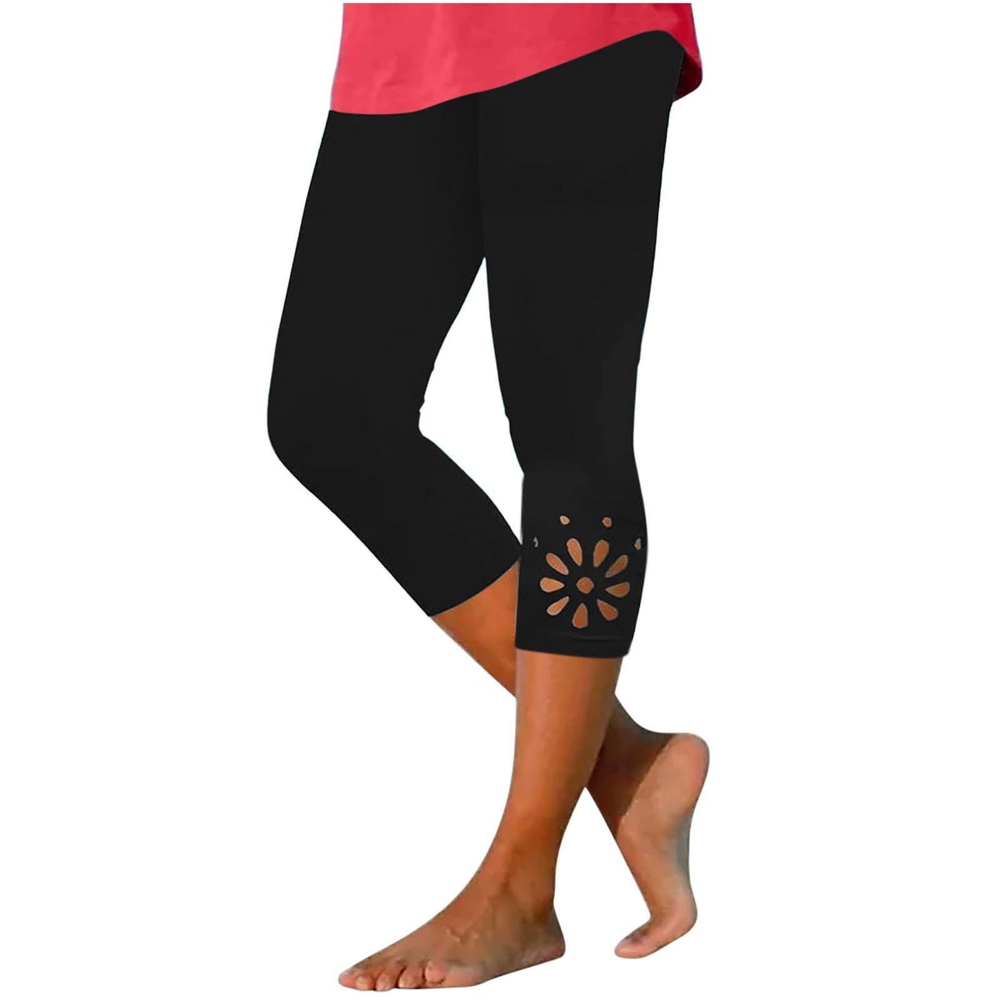 Black Capris for Women 3 Pack Leggings for Women Fitness Wear for Women Capri Black Tights Women's Leggings Temu Clothes for Women Wide Legged Capris for Women, X-Large