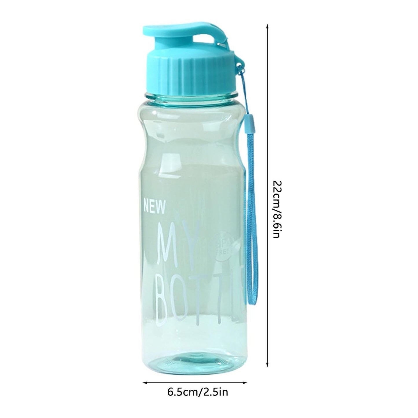 Sports Water Bottle - 500ml Gym Water Bottle | BPA Free Sport Drinks Jug with Portable Rope Design | Leak-Proof Cycling Water Bottle for Workout, Travelling, Hiking, SROXHW5TZSFPAM6G